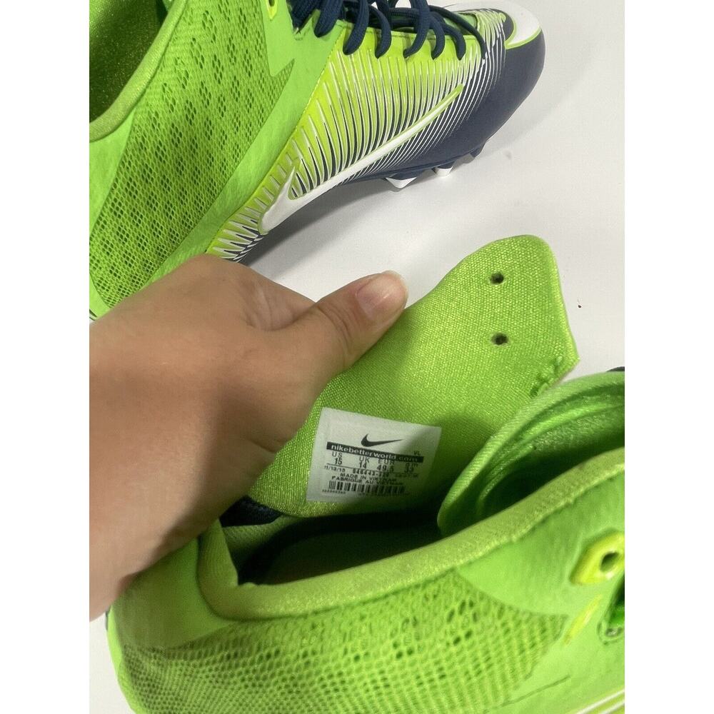 Mens Nike Vapor Speed Football Cleats Size 15 846443-369 Green Blue White New - Picture 6 of 8